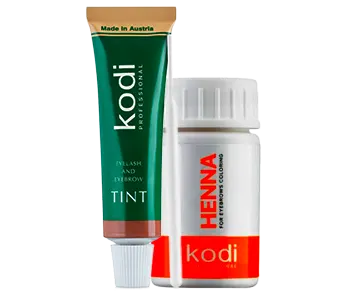 Materiales para teñir cejas y pestañas